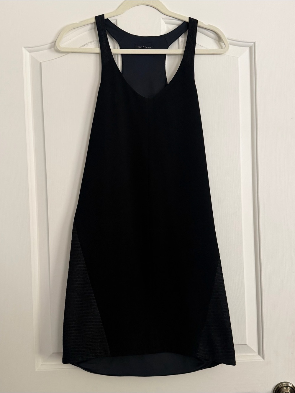 Rag & Bone Black Racerback Mini Dress Size 0 Minimalist Shift